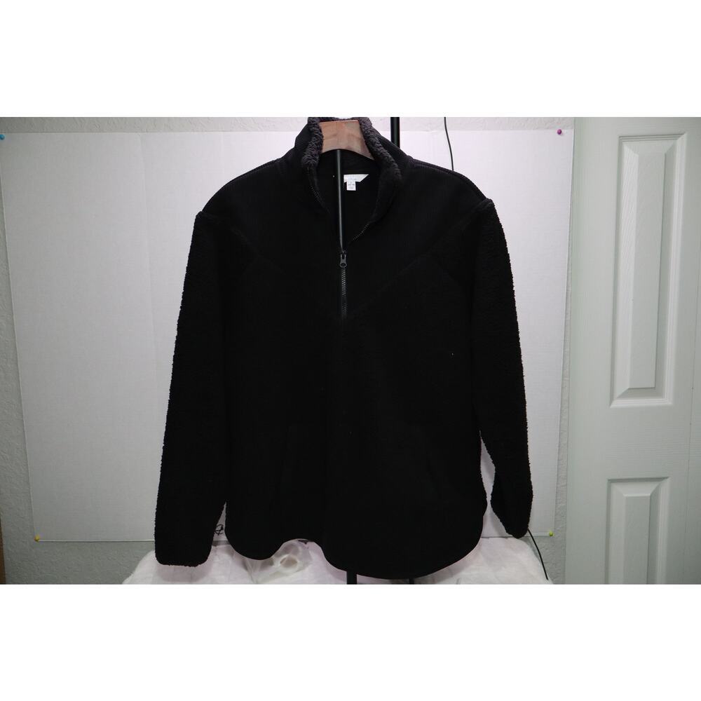 NWT-Women's Time and Tru 1/4 Zip Sweater Cord Pull-over